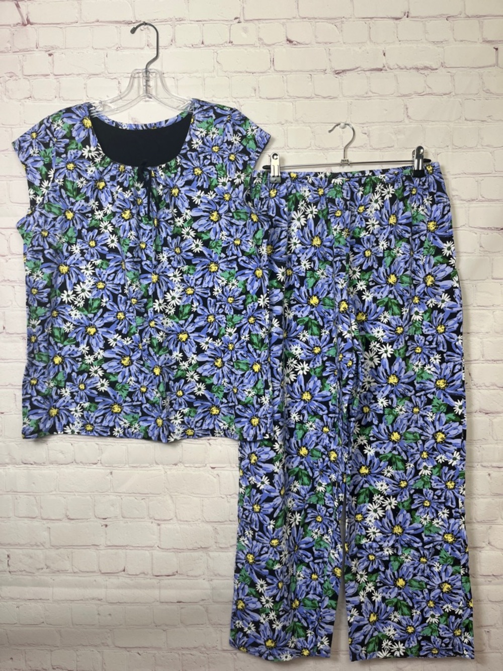 Carol Hochman Purple Floral Pajama Set